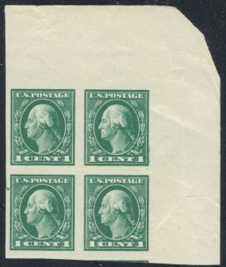 MALACK 408 SUPERB JUMBO OG NH, Corner Margin Block, ..MORE.. k0061