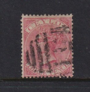 Ceylon - #62 used, cat. $ 52.50