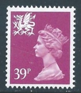 Great Britain-Wales #WMMH57 NH 39p Queen Elizabeth - Type II