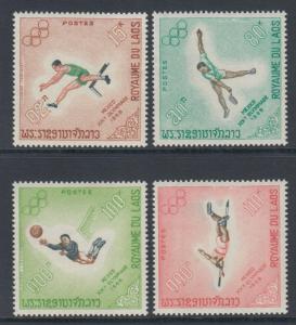 XG-Y915 LAOS - Olympic Games, 1968 Mexico, Football, 4 Values MNH Set