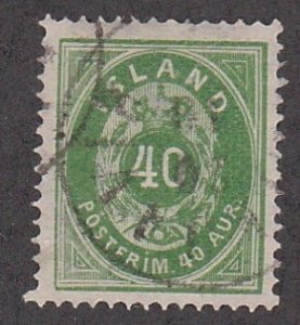 Iceland # 14, Numeral, Used, 1/3 Cat