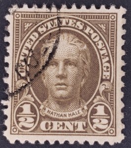 United States, Scott #653, VF used