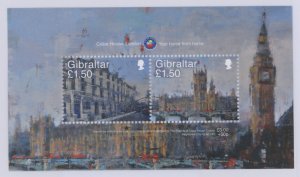 Gibraltar #B1 Used Souvenir Sheet