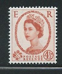 Great Britain 360 1960-7 4 1/2d Elizabeth single MNH...