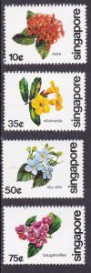 Singapore 1980 Local Flowers Complete (4)  VF/NH(**)