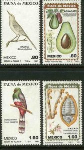 MEXICO 1234-1237, Flora and Fauna MINT, NH. VF.