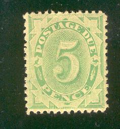 AUSTRALIA J14 MINT HINGED POSTAGE DUE.