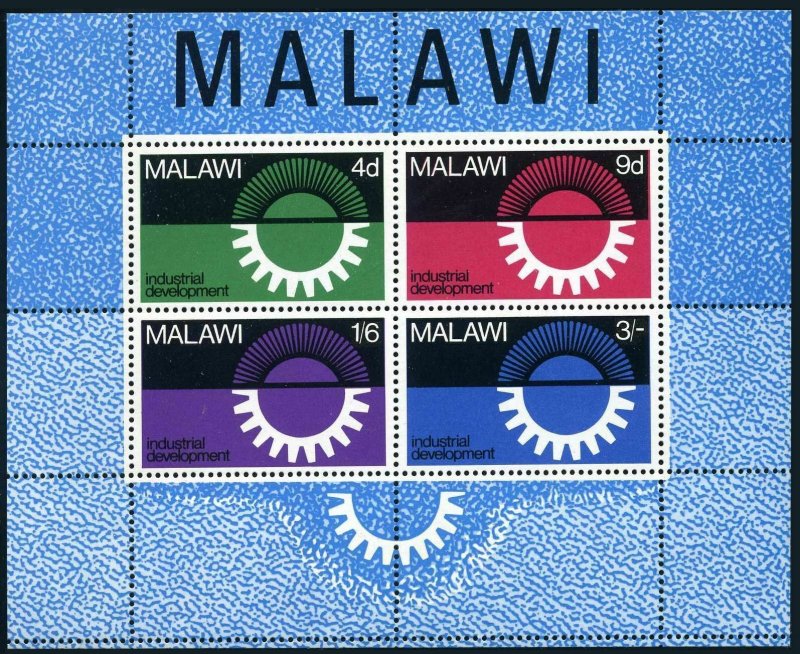 Malawi 78a sheet,MNH.Michel Bl.8. Industrial development 1967.