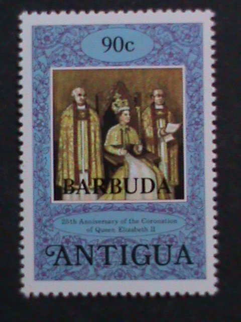 ​ANTIQUA 1978 25TH ANNIV: QUEENS ELIZABETH II -CORONATION -MNH SET VF