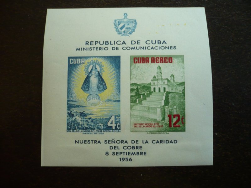 Stamps - Cuba - Scott# C149a - Mint Hinged Souvenir Sheet Imperf