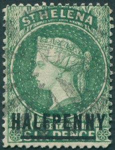 St Helena 1885 ½d green SG35 used