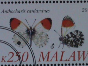 ​MALAWI-2010-PROMOTE-LOVELY BUTTERFLIES-CTO-SHEET-EST.$10 VERY FINE LAST ONE