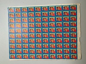 sheet of  us 1948 Christmas Seals & 1947 help crippled children  Mint hinged 