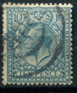 Great Britain Sc#171 Used, 10p lt bl, King George V - Definitives (1913)
