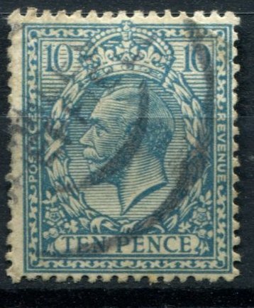 Great Britain Sc#171 Used, 10p lt bl, King George V - Definitives (1913)