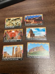 UNITED NATIONS 2017 WORLD HERITAGE DAY SET OF 6 ALL 3 OFFICES MINT NH H488