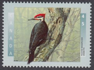 Canada - #1593i Birds Of Canada - Pileated Woodpecker, MF Paper - MNH