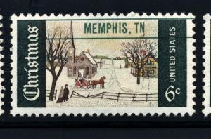 SC#1384 6¢ Christmas Precancel (Memphis, TN) OG