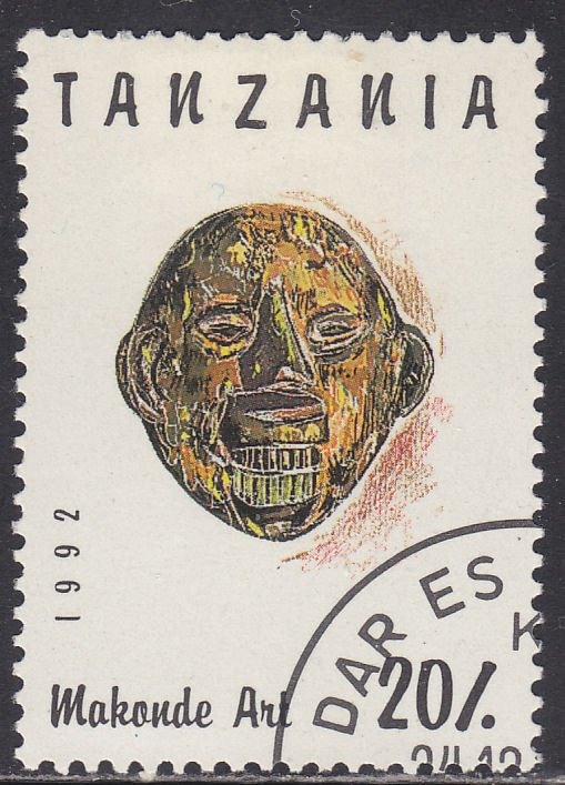 Tanzania 985A Makonde Face Art 1992