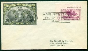 US #778 3¢ Philatelic Exhibition FDC, Souvenir sheet as singles, 4 diff cachets