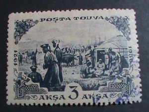 ​TANNU TUVA-1936 SC#91 PARTISANS CONFISCATING USED -VERY FINE-   HARD TO FIND