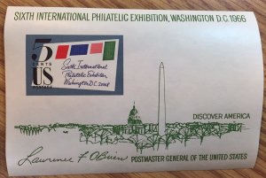 US #1311 MNH Souvenir Sheet SIPEX - Sixth International Philatelic Exhibition