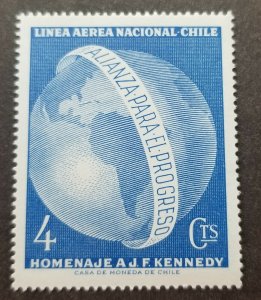 *FREE SHIP Chile Western hemisphere Memory John F. Kennedy 1964 (stamp) MNH