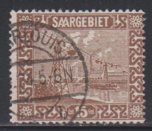 Germany,  Saar,  15c Cable Railway (SC# 102) Used