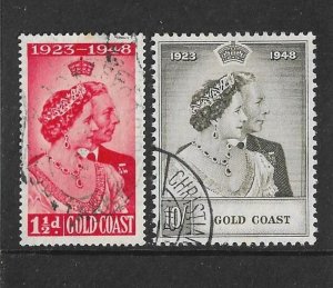 GOLD COAST 1948 SILVER WEDDING SET FINE USED Cat £55