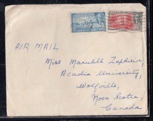 Barbados - Mar 2, 1951 Airmail Cover to Canada