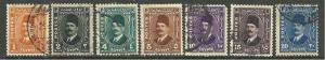 Egypt  Scott#  191-7  used  FVF