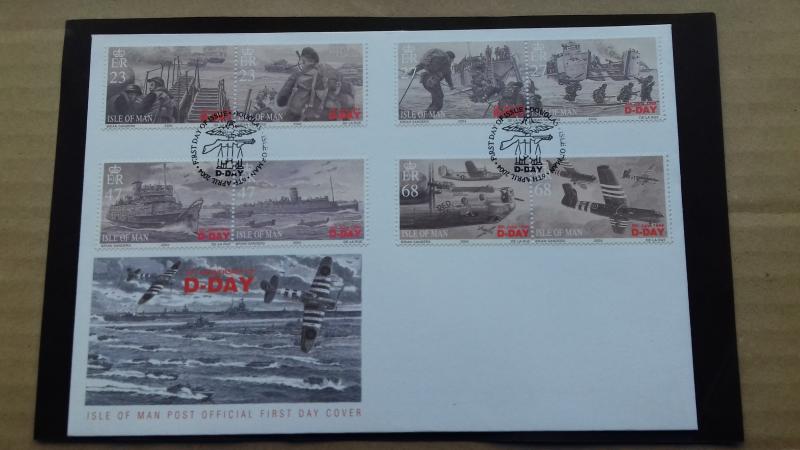 Isle of Man 2004 World War II - 60th Anniversary of Operation Overlord FDC