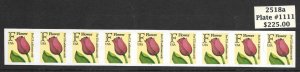 Scott #2518a F Flower IMPERFORATE ERROR PNC9, Plate #1111, MNH, Cat. $225.00