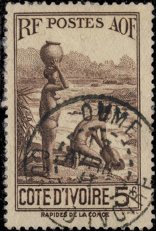 CÔTE-D'IVOIRE - 1941 (7/4) - CAD OUMÉ sur Yv.130