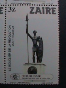 ​ZAIRE-1983 SC# 1115-20-WORLD FAMOUS  KINSHASA MONUMENTS -MNH BLOCK VERY FINE