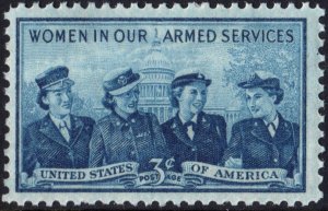 SC#1013 3¢ Service Women Single (1952) MNH