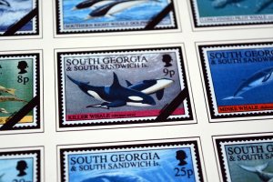 COLOR PRINTED SOUTH GEORGIA & S.S.I. 1963-2020 STAMP ALBUM PAGES (87 ill. pages)