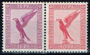 Germany 1925,Sc.#C29 + 28 MNH se-tenant of bkl. Mi.#W22