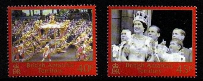 BRITISH ANTARCTIC TERR. SG357/8 2003 CORONATION MNH