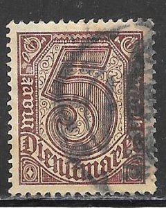 Germany O13: 5m Numeral, used, F-VF