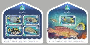 Z08 MLD181215ab Maldives 2018 Fishes Biodiversity MNH ** Postfrisch Set