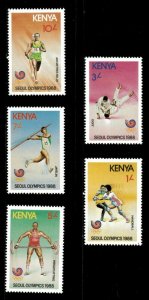 Kenya 1988 - Seoul Summer Olympics - Set of 5v - Scott 457-61 - MNH