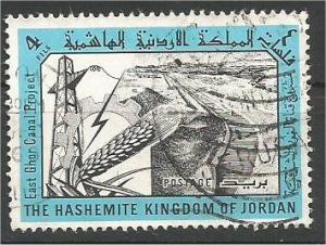 JORDAN, 1963, used 4f, East Ghor Canal Project.Scott 401