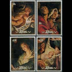 NIUE 1988 - Scott# 564-7 Christmas-Rubens Set of 4 NH