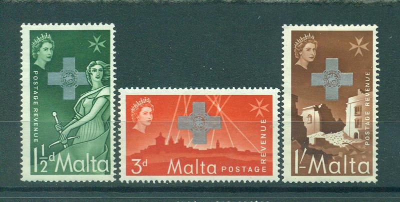 Malta sc# 263-265 mhr cat value $.70