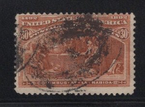 US Stamp Scott #239 Used SCV $90