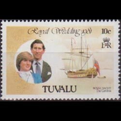 TUVALU 1981 - Scott# 157 Royal Wedding 10c NH