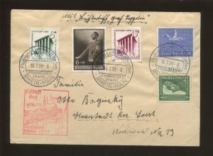 1939 Germany Graf Zeppelin Flight Postal Cover