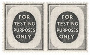 (I.B) Cinderella Collection : Machine Test Stamp (imperforate centre)