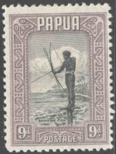 Papua Scott 102 MH* 1932 fishing with bow and arrow stamp